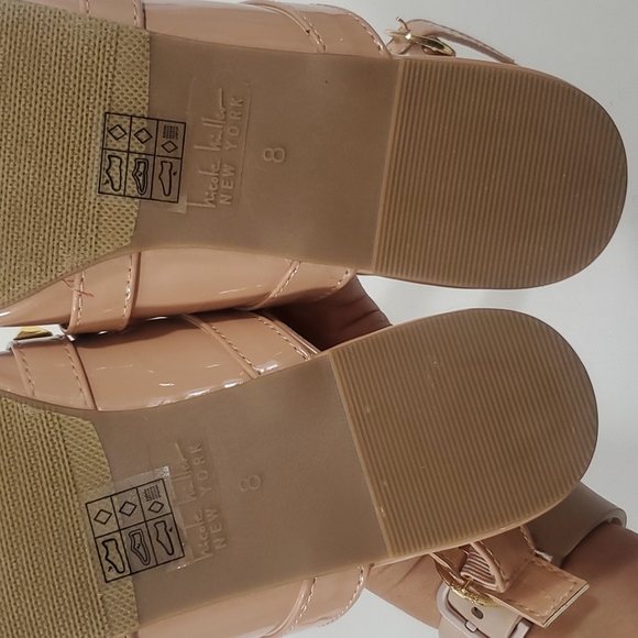 Nicole Miller New York Nude Studded flat mules size 8 - Picture 7 of 16
